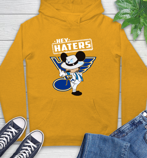 NHL Hey Haters Mickey Hockey Sports St.Louis Blues Hoodie 2