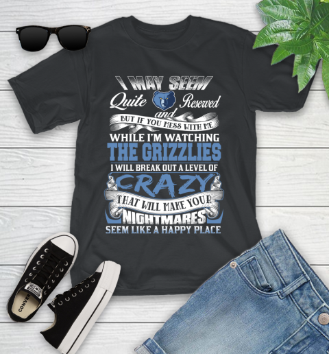 Memphis Grizzlies NBA Basketball Don't Mess With Me While I'm Watching My Team Youth T-Shirt