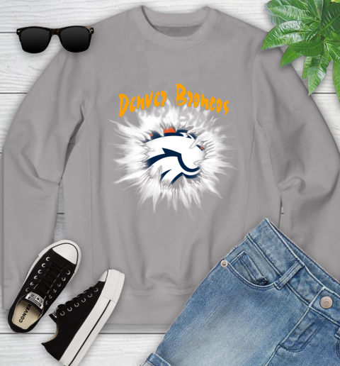 Denver Broncos NFL Football Adoring Fan Rip Sports Youth Sweatshirt 3