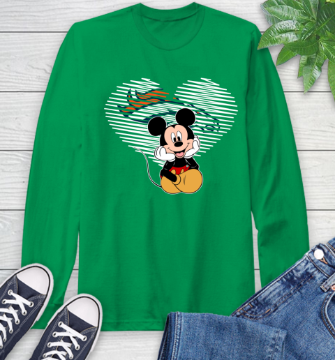 NFL Denver Broncos The Heart Mickey Mouse Disney Football T Shirt_000 Long Sleeve T-Shirt 8