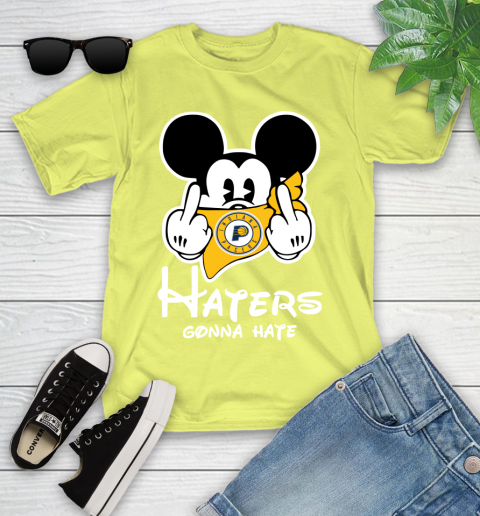 NBA Indiana Pacers Haters Gonna Hate Mickey Mouse Disney Basketball T Shirt Youth T-Shirt 10