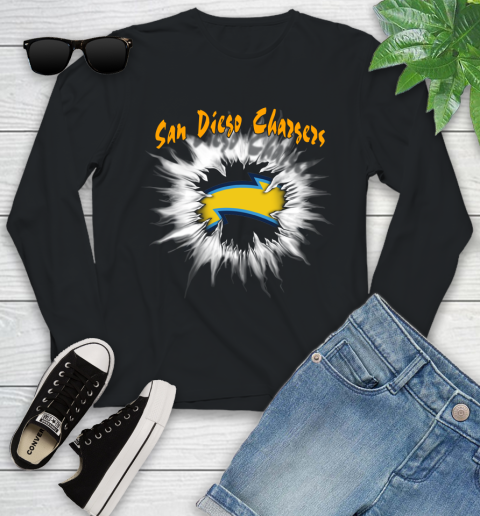 San Diego Chargers NFL Football Adoring Fan Rip Sports Youth Long Sleeve