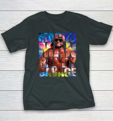 Randy Macho Man Savage WWE Disco Splash Youth T-Shirt 4