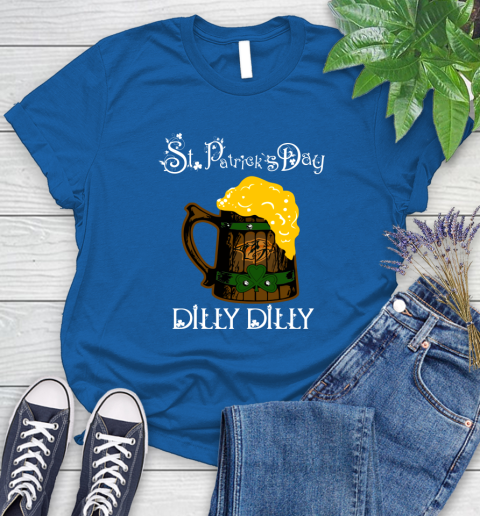NHL Nashville Predators St Patrick's Day Dilly Dilly Beer Hockey Sports Women's T-Shirt 12