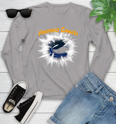 Vancouver Canucks NHL Hockey Adoring Fan Rip Sports Youth Long Sleeve 5