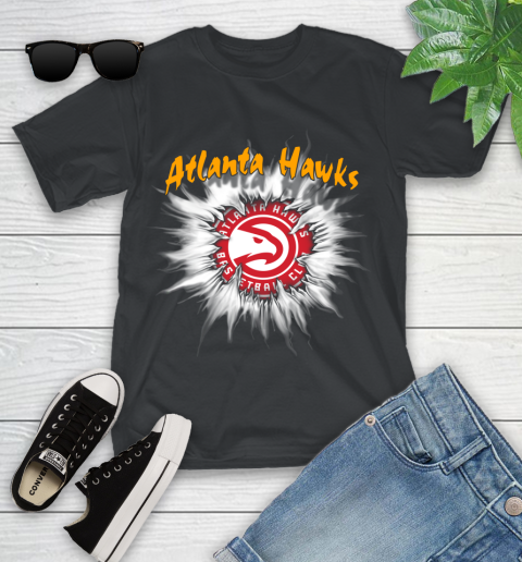 Atlanta Hawks NBA Basketball Rip Sports Youth T-Shirt