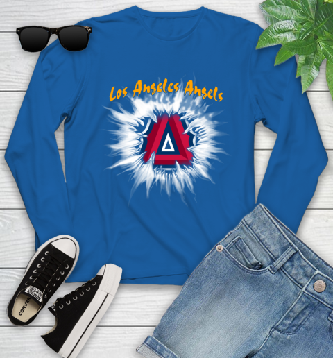 Los Angeles Angels MLB Baseball Adoring Fan Rip Sports Youth Long Sleeve 10