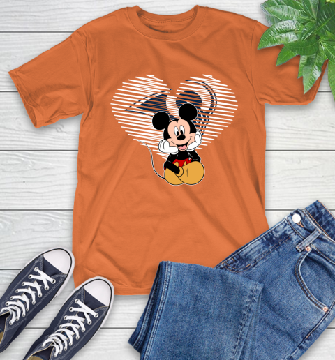 NFL Los Angeles Rams The Heart Mickey Mouse Disney Football T Shirt_000 T-Shirt 4