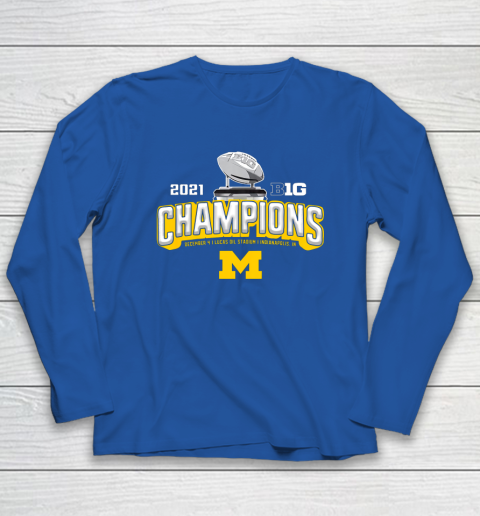 Michigan Big Ten 2021 East Division Champions Long Sleeve T-Shirt 13