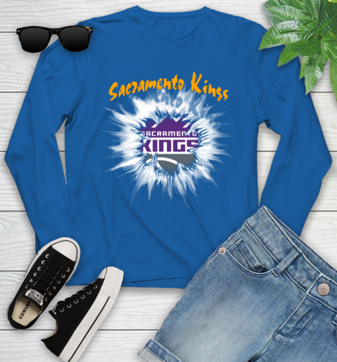 Sacramento Kings NBA Basketball Rip Sports Youth Long Sleeve 10