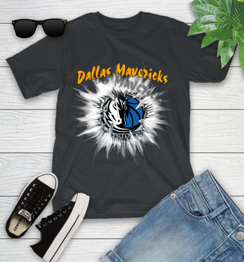 Dallas Mavericks NBA Basketball Rip Sports Youth T-Shirt