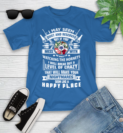Charlotte Hornets NBA Basketball Don't Mess With Me While I'm Watching My Team Sports Youth T-Shirt 12