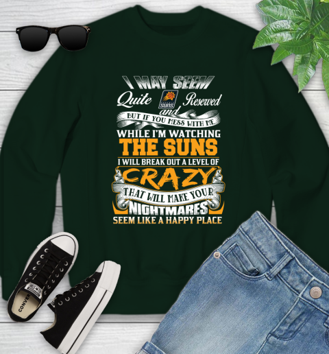 Phoenix Suns NBA Basketball Don't Mess With Me While I'm Watching My Team Youth Sweatshirt 9