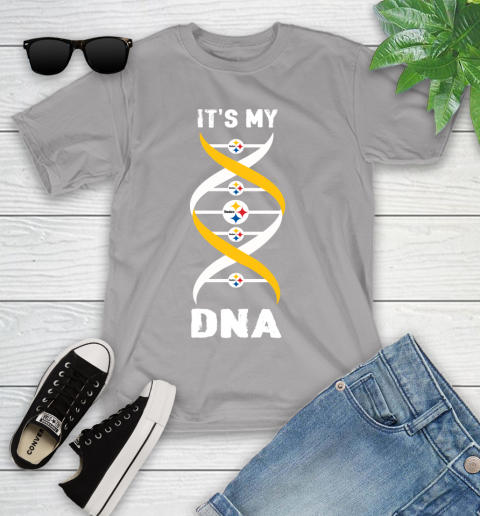 Pittsburgh Steelers NFL Football It's My DNA Sports Youth T-Shirt - Image 5