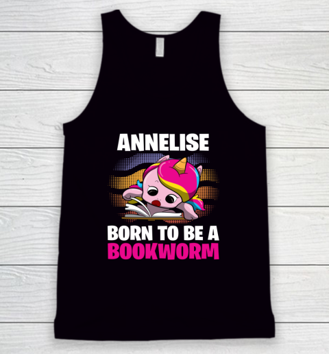 Annelise Born To Be A Bookworm Unicorn Tank Top