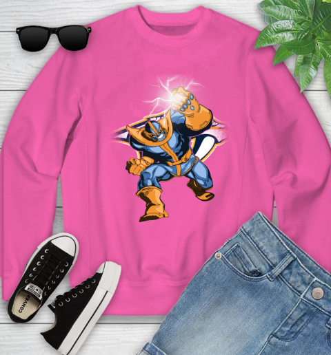 Nashville Predators NHL Hockey Thanos Avengers Infinity War Marvel Youth Sweatshirt 6