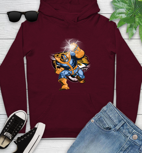 Jacksonville Jaguars NFL Football Thanos Avengers Infinity War Marvel Youth Hoodie 7