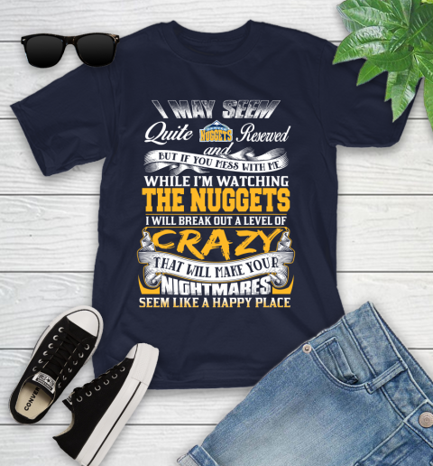 Denver Nuggets NBA Basketball Don't Mess With Me While I'm Watching My Team Youth T-Shirt 2