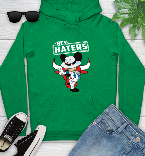 NBA Hey Haters Mickey Basketball Sports Chicago Bulls Youth Hoodie 9