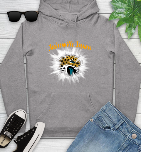 Jacksonville Jaguars NFL Football Adoring Fan Rip Sports Youth Hoodie 6