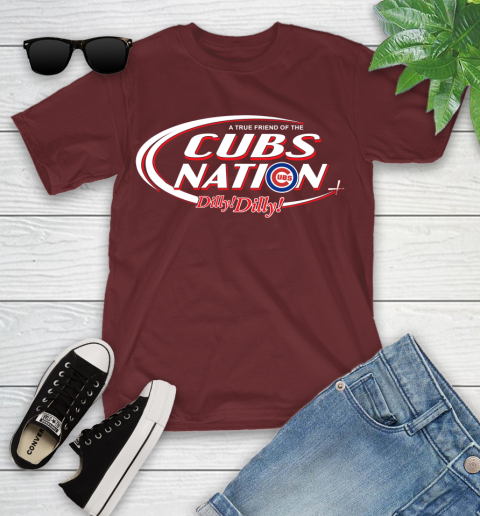 MLB A True Friend Of The Chicago Cubs Dilly Dilly Baseball Sports Youth T-Shirt 14