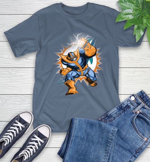 Miami Dolphins NFL Football Thanos Avengers Infinity War Marvel T-Shirt 8