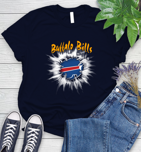 Buffalo Bills NFL Football Adoring Fan Rip Sports Women's T-Shirt 2