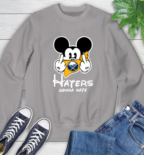NHL Buffalo Sabres Haters Gonna Hate Mickey Mouse Disney Hockey T Shirt Sweatshirt 5