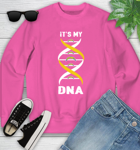 Los Angeles Chargers NFL Football It's My DNA Sports Youth Sweatshirt 6