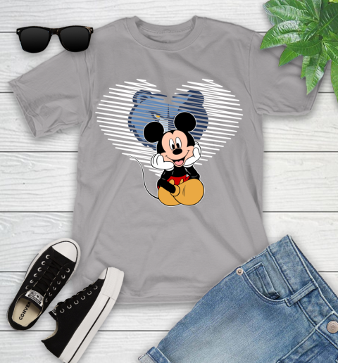 NBA Memphis Grizzlies The Heart Mickey Mouse Disney Basketball Youth T-Shirt 4