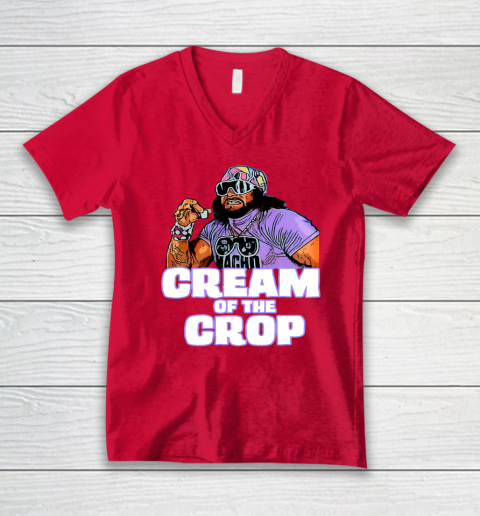 Macho Man Cream Of The Crop Funny Meme WWE V-Neck T-Shirt 11