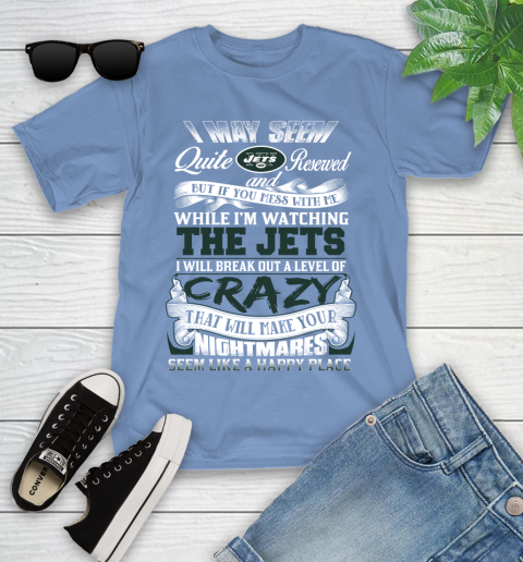 New York Jets NFL Football Don't Mess With Me While I'm Watching My Team Youth T-Shirt 15