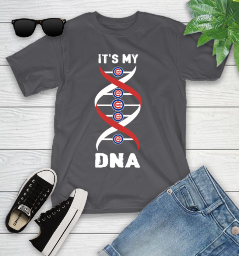 Chicago Cubs MLB Baseball It's My DNA Sports Youth T-Shirt 6