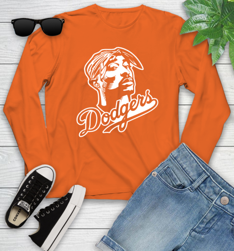 Tupac Dodgers Youth Long Sleeve 3