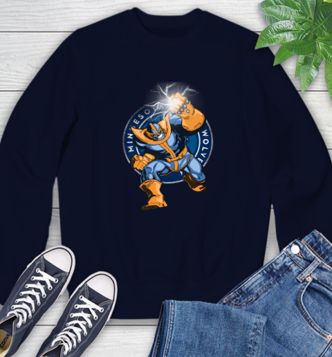 Minnesota Timberwolves NBA Basketball Thanos Avengers Infinity War Marvel Sweatshirt 2