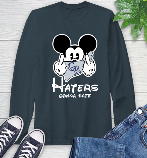 MLB Colorado Rockies Gonna Hate Mickey Mouse Disney Baseball T Shirt_000 Long Sleeve T-Shirt 9
