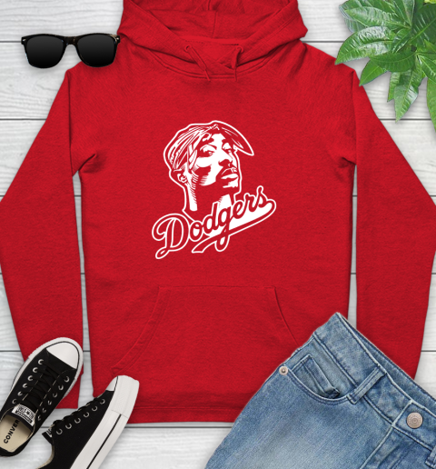 Red tupac hoodie sale