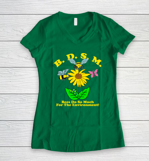 BDSM Bees Do So Much for the environment Essential T Shirt Women's V-Neck T-Shirt 3