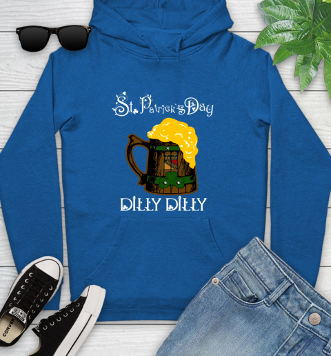 NHL New York Rangers St Patrick's Day Dilly Dilly Beer Hockey Sports Youth Hoodie 11