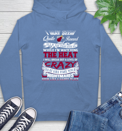 Miami Heat NBA Basketball Don't Mess With Me While I'm Watching My Team Hoodie 11