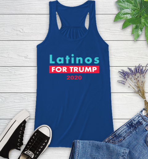 Latinos Trump 2020 Racerback Tank 9
