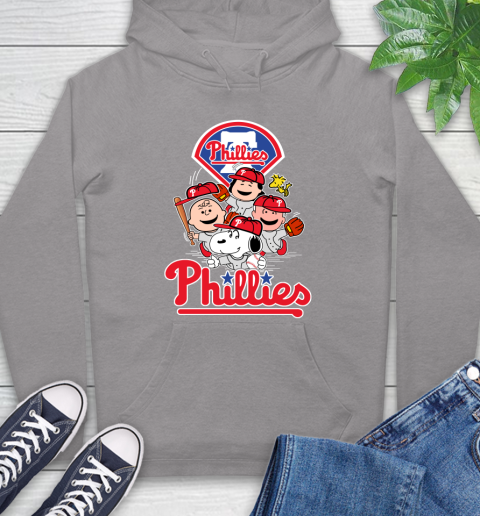 MLB Philadelphia Phillies Snoopy Charlie Brown Woodstock The Peanuts Movie Baseball T Shirt_000 Hoodie 6