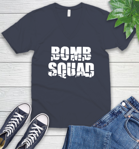 Bomb Squad V-Neck T-Shirt 8