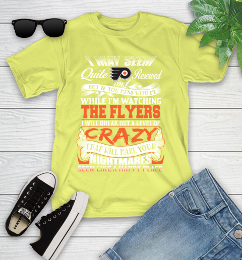 Philadelphia Flyers NHL Hockey Don't Mess With Me While I'm Watching My Team Youth T-Shirt 10