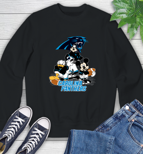 NFL Carolina Panthers Mickey Mouse Donald Duck Goofy Football Shirt Sweatshirt