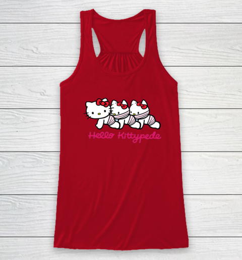 Hello Kittypede The Human Centipede Racerback Tank 3