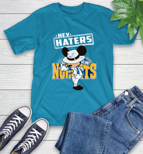 NBA Hey Haters Mickey Basketball Sports Denver Nuggets T-Shirt 9