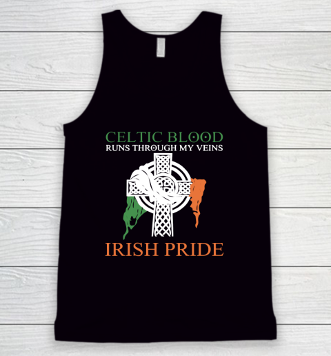 Celtic Blood Runs Through My Veins Irish Pride Tank Top