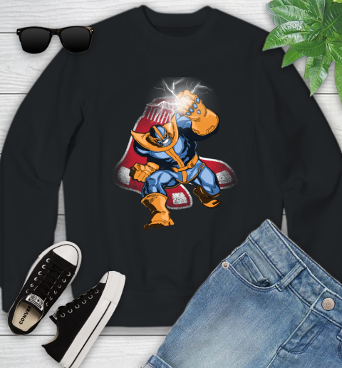 Boston Red Sox MLB Baseball Thanos Avengers Infinity War Marvel Youth Sweatshirt