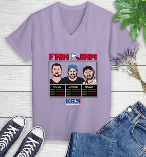 Kfan Dongtober Women's V-Neck T-Shirt 14